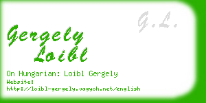 gergely loibl business card